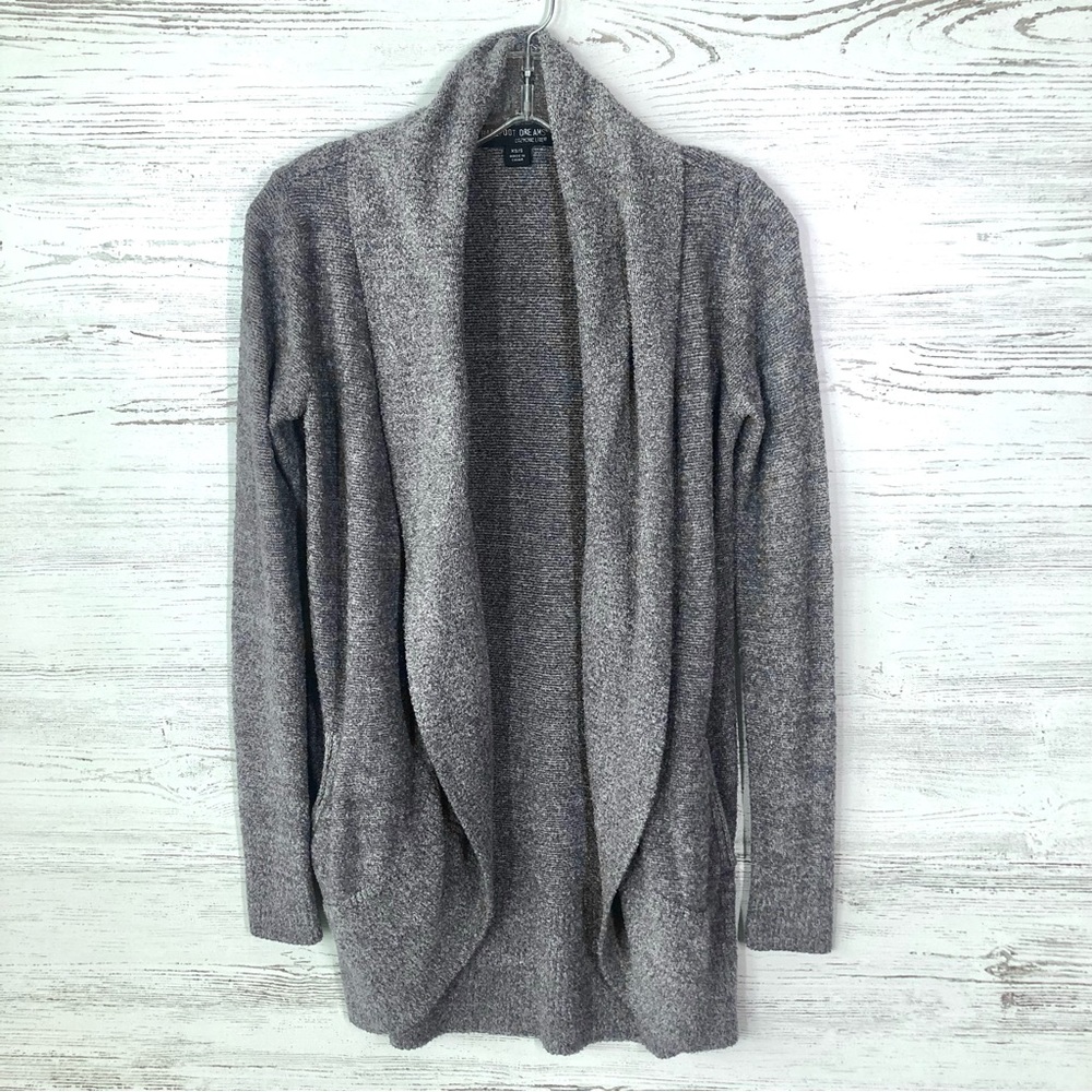 BAREFOOT DREAMS COZYCHIC LITE Circle Lounge Cardigan Gray XS/S